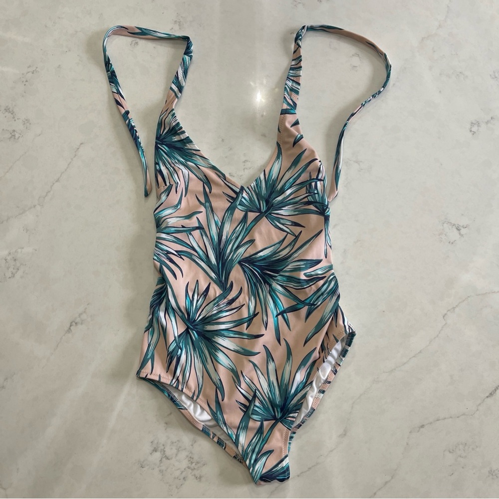 Victoria's Secret Pink Leaf Print Swimsuit